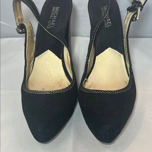 Michael Kors Black and Gold Heels